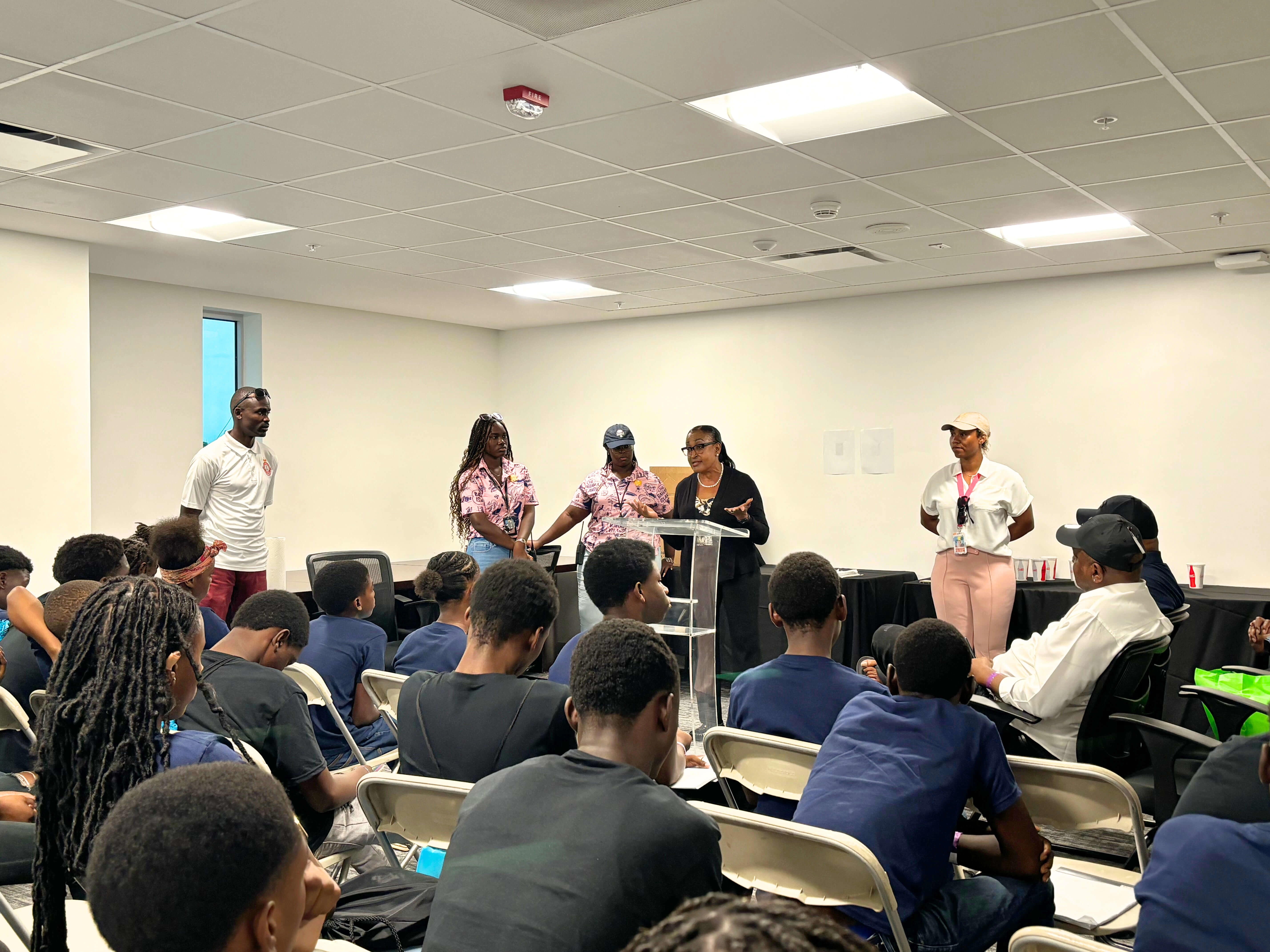 Nassau Cruise Port Hosts RBPF (Royal Bahamas Police Force) Second Chance Program Students - Global Ports Holding (Image at LateCruiseNews.com - August 2024)